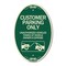 Signmission Customer Parking Only Unauthorized Vehicles T, 12 In X 18 In Architectural, Heavy Gauge Aluminum A-OV-G-1218-24205 - alternate 1