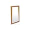 Homeroots 35" Brown Wood Accent Mirror 376772 - alternate 4