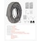 Vevor Drain Cable Sewer Cable 100Ft 1/2In Drain Cleaning Cable Auger Snake Pipe 100ft*1/2 - alternate 3