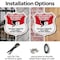 Signmission Bilingual 24 Hour Surveillance Shield Si, 6 inch X 6 inch, Plastic Sign, 2PK SHI-P-2PACK-6-363 - alternate 3