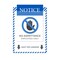 C-Line Products 9" x 12" Blue and White Safety Striped Welded Shop Ticket Holders, 25/BX 44105 - alternate 3