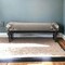 Homeroots 55in Gray and Black Upholstered Cotton Blend Floral Distressed Bench 376181 - alternate 3
