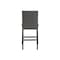 Homeroots Set of Two 26" Gray and Black Wood and Fabric Counter Height Bar Chairs 564783 - alternate 5