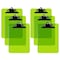 Davis Group Plastic Clipboard, Spring Clip, Transparent Neon Green, 6PK 4877-24-06 - alternate 1