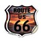 Signmission Route Us 66 Sunset, 4 inch X 4 inch, Vinyl Decal, 2PK SHI-D-2PACK-4-482 - alternate 1