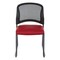 Office Star Products ProGrid Titanium & Black Visitors Chair, Sled Base, Dillon Red 86725R-R100 - alternate 2