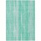 Homeroots 8' X 10' Aqua Teal Blue And Ivory Botanical Leaves Washable Indoor Outdoor Area Rug 581963 - alternate 3