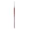 Princeton Velvetouch Long Round Brush, Synthetic Bristles, Short Handle Mixed Media Paintbrush, Size 2, 3PK P3950LR2 - alternate 2