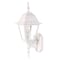 Homeroots Distressed White Swing Arm Outdoor Wall Light 398544 - alternate 1