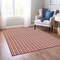 Homeroots 9' X 12' Red And Ivory Geometric Washable Indoor Outdoor Area Rug 614777 - alternate 4
