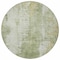 Homeroots 8' Sage And Ivory Round Abstract Washable Indoor Outdoor Area Rug 616192 - alternate 3
