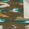 Homeroots 50" X 70" Brown And Blue Ikat Cotton Quilted Kantha Throw Blanket with Embroidery 544536 - alternate 3