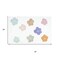 Homeroots 32" Pink And White Cotton Flowers Floral Floral Bath Rug 635399 - alternate 2