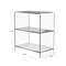 Homeroots 25" Clear Plastic Two Tier Bookcase 389577 - alternate 4