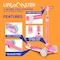 Lifemaster 3-Wheel Kids Scooter, LED Deck and Wheels, 5-Height Adjustable Handlebar, Pink LMLUSP55 - alternate 5