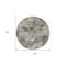 Homeroots 8' Beige Taupe And Gray Round Abstract Washable Indoor Outdoor Area Rug 577747 - alternate 2