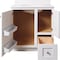 Bertch Storage Solutions 30'' Wx34-1/2'' Hx21''Deep Wht Vanity Base without Top 2 Door/1 Drawer ST-P-W-VSS30RT - alternate 2