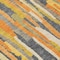 Homeroots 10' X 14' Orange And Beige Striped Washable Indoor Outdoor Area Rug 609047 - alternate 4