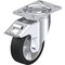 Blickle Swivel Plate Caster, Solid Rubbr, 6", Brake, Wheel Width: 2-1/8" LH-ALEV 150K-16-FI - alternate 1