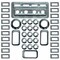 Ilc KENWORTH W900L YEAR 2005 DASH KIT BREAKDOWN SWITCH LABEL COVERS GAUGE BEZELS Heavy Duty Replacement KW W900L 2005 DASH KIT BREAKDOWN SWITCH LABEL COVE - alternate 1