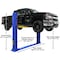 Atlas Automotive Equipment Atlas Platinum Pvl9Bp Ali Certified Commercial Baseplate 9,000 Lb. Capacity 2-Post Lift AP-PVL9BP - alternate 3