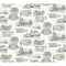 York Wallcoverings Modern Vista Toile Evergreen Wallpaper RT7863 - alternate 1
