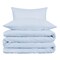 Homeroots Light Blue Queen Cotton Blend 1000 Thread Count Washable Duvet Cover Set 528107 - alternate 3