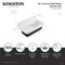 Kingston Brass 33" Cast Iron Single Bowl Wall Mount Kitchen Sink, White GCKWS331916W8 - alternate 4