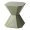 Leisuremod Azure 17 in Modern Round Fiberstone Side Table, Weather-Resistant, Fully Assembled AST17OG - alternate 3