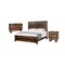 Homeroots Three Piece Dark Brown Solid Wood Bedroom Set 552147 - alternate 1