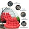 Leisuremod 2-Person Hanging Egg Chair Cushion, Weather-Resistant, Headrest & Zippered Cover ES52C-R - alternate 3
