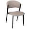 Leisuremod Aspen Collection Modern Dining Chair Black Frame in Light Grey ACBL51LGR - alternate 1