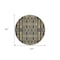 Homeroots 8' Black Taupe And Beige Round Moroccan Washable Indoor Outdoor Area Rug 577183 - alternate 3