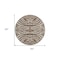 Homeroots 8' Brown And Beige Round Animal Print Washable Indoor Outdoor Area Rug 600596 - alternate 4
