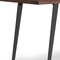 Homeroots 72" Walnut and Black Wood and Iron Frame Base Dining Table 640699 - alternate 4