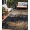 Homeroots 5' X 8' Charcoal Tan And Beige Abstract Washable Indoor Outdoor Area Rug 606093 - alternate 1