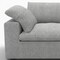 Homeroots 80" Light Gray Linen Blend Modular Sofa 714572 - alternate 4