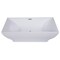 Alfi Brand 67" White Rectangular Acrylic Free Standing Soaking Bathtub AB8840 - alternate 1