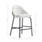 Manhattan Comfort Gracie Counter Stool  in White and Black - Set of 2 2-CS019-BWH - alternate 6