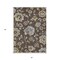 Homeroots 5' X 8' Chocolate Sky Blue And Artichoke Green Floral Washable Indoor Outdoor Area Rug 589459 - alternate 2