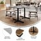 Flash Furniture 48"x30" Tabletop, Gray Faux Concrete, Seamless Surface Technology, 22x30 Black Table Height X-Bases ST-REC3048-CMGY-T2230-GG - alternate 7