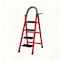 Wrightmaster 3.9 ft. Lightweight Aluminum Step Ladder, 8 ft. Reach, 500 lb. Capacity with Non-Marring Feet Zoro4HONGSE - alternate 1