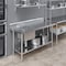 Amgood 60 in. x 24 in. Stainless Steel Work Table with Built-in Left Prep Sink and Faucet WTWTPS-2460-L-F-Z - alternate 3
