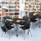 Regency Square Kee Adjustable Classroom Table W/ 4 Andy Stack Chairs, 48 in W, 48 in L, Neo Walnut TB4848NWAPGY40BK - alternate 3