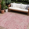 Homeroots 10' X 14' Blush And Ivory Abstract Washable Indoor Outdoor Area Rug 599699 - alternate 1