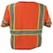 Ironwear Two-Tone Hi-Vis Safety Vest w/Sleeves M Class 3 , Zipper 7 Pockets 1296-OZ-RD-MD - alternate 2