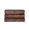 Homeroots 57" Brown Carved Abstract Solid Wood Six Drawer Dresser 661221 - alternate 4