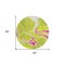 Homeroots 8' Lime Green Neon Pink And Ivory Round Abstract Washable Indoor Outdoor Area Rug 597784 - alternate 3