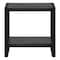 Homeroots 24" Black End Table With Shelf 489730 - alternate 1