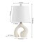Jonathan Y Tula 19" Scandinavian Minimalist Ceramic Arch LED Table Lamp, Cream, 2PK JYL5504A-SET2 - alternate 4